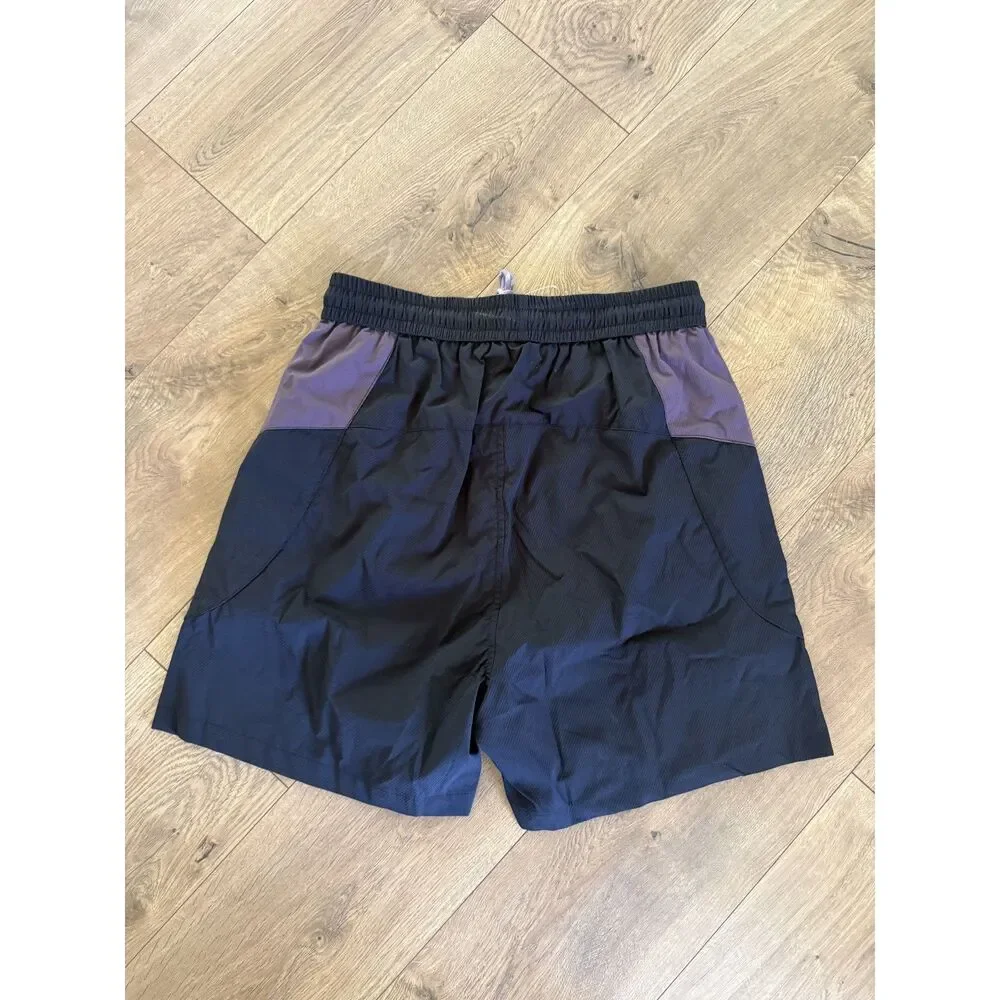 GONGGAR SLATELINE L NWOT water-repell ripstop hiking shorts black purple